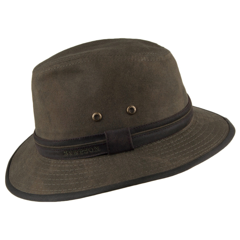 Chapeau Fedora Safari en Coton forêt STETSON