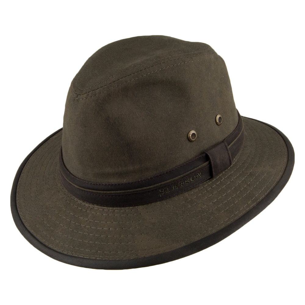 Chapeau Fedora Safari en Coton forêt STETSON