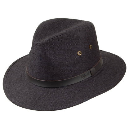 Chapeau Fedora Safari en Lin Irlandais anthracite FAILSWORTH