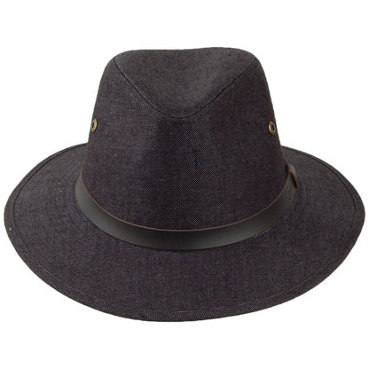 Chapeau Fedora Safari en Lin Irlandais anthracite FAILSWORTH
