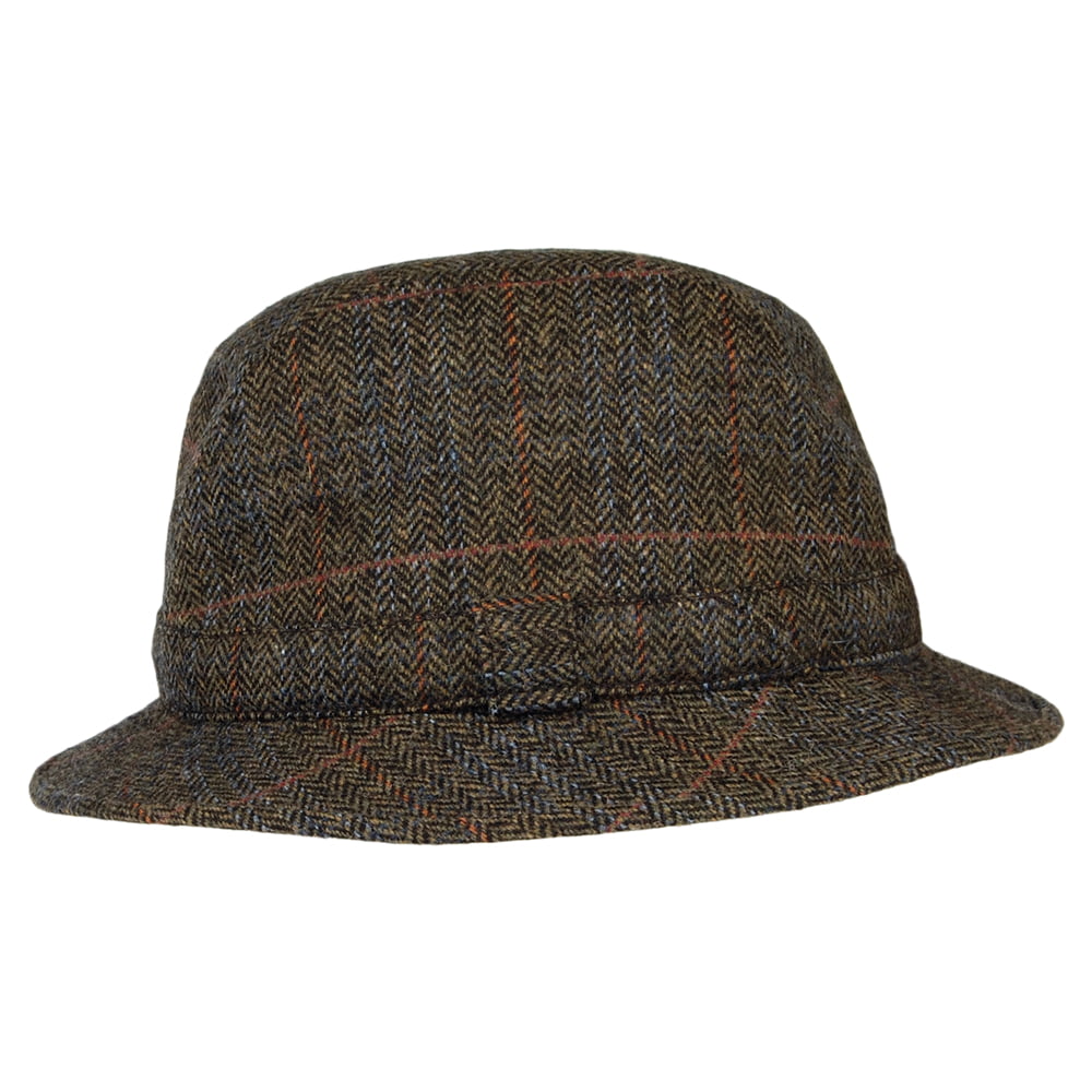Chapeau Trilby à Chevrons Enroulable olive CITY SPORT