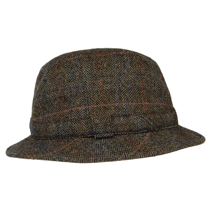 Chapeau Trilby à Chevrons Enroulable olive CITY SPORT
