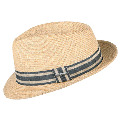 Chapeau Trilby en Paille Toyo et Lin naturel STETSON