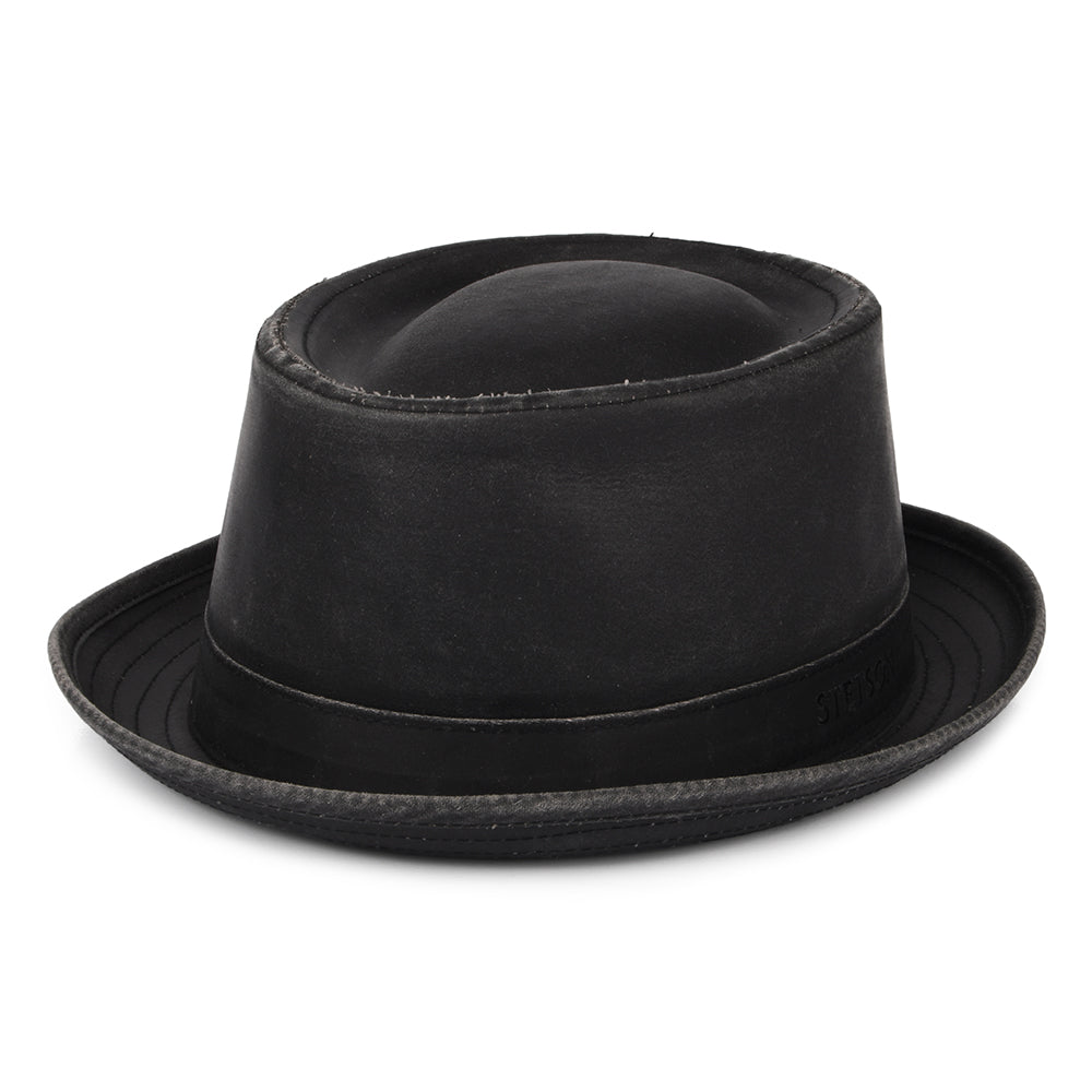 Chapeau Pork Pie Hydrofuge Odenton noir STETSON