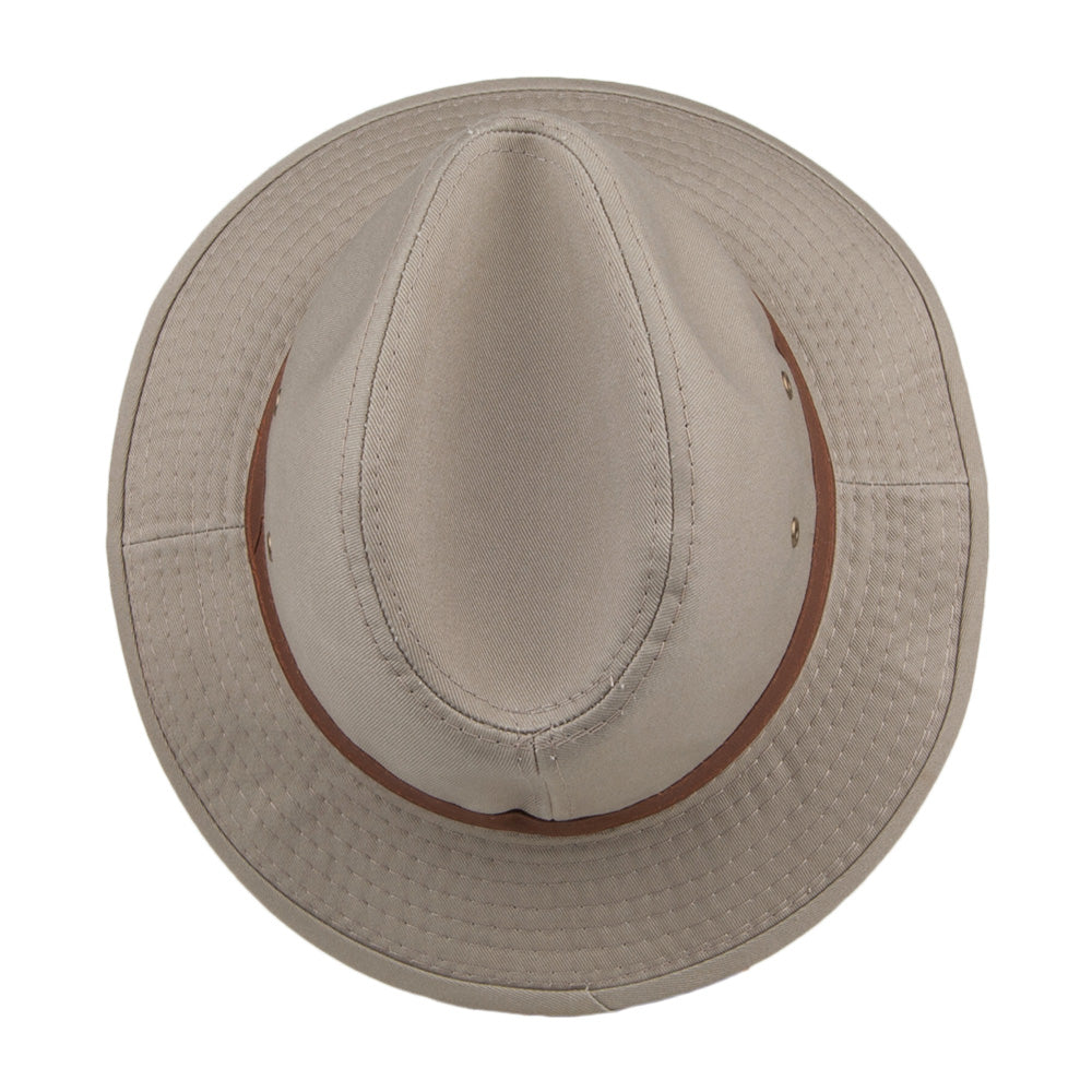 Chapeau Safari en Coton Hydrofuge khaki DORFMAN PACIFIC