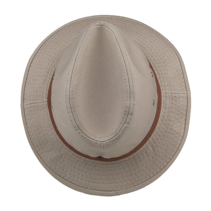 Chapeau Safari en Coton Hydrofuge khaki DORFMAN PACIFIC