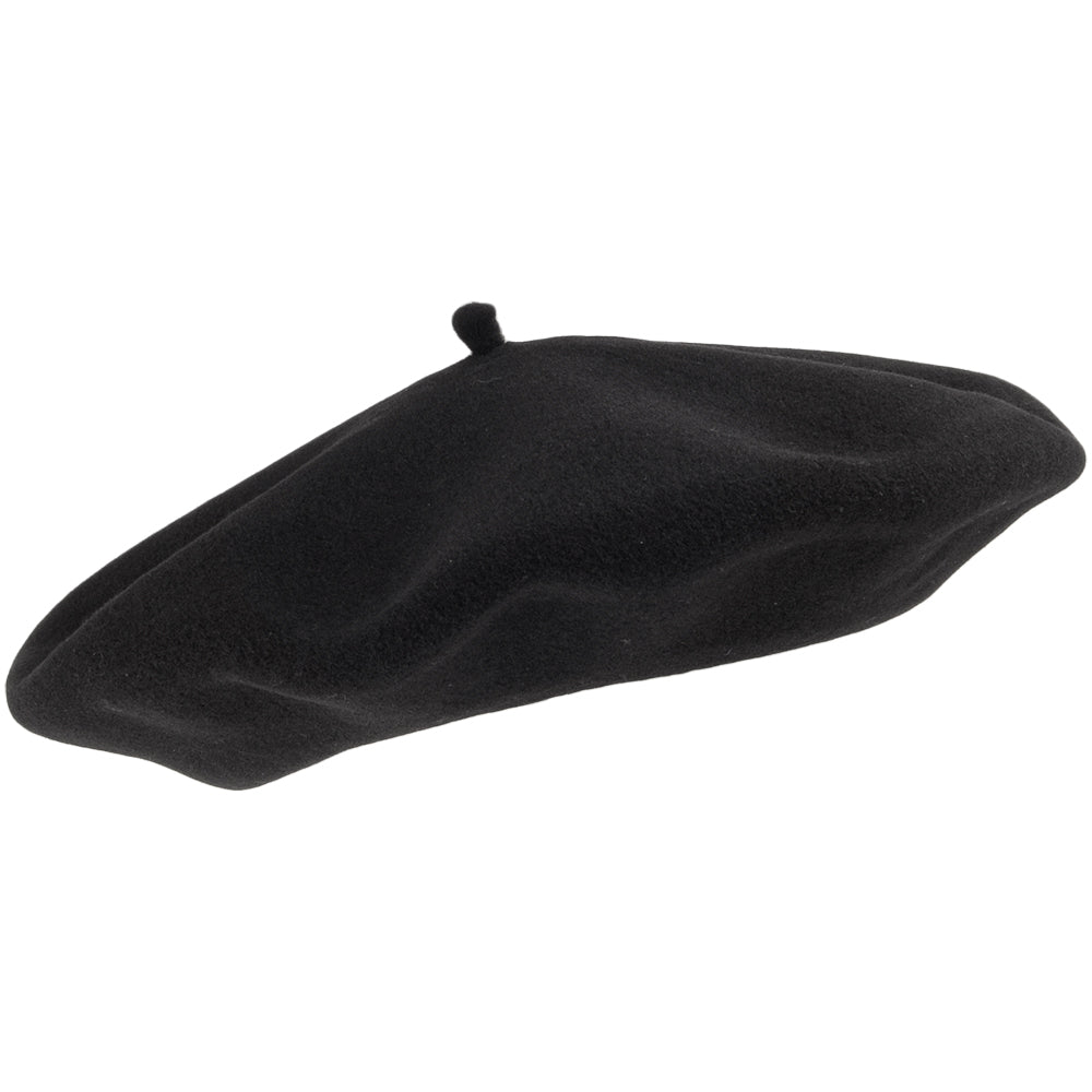 Béret Alpin en Laine Mérinos noir HÉRITAGE PAR LAULHÈRE