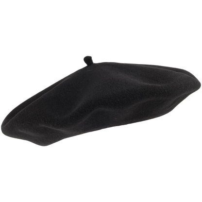 Béret Alpin en Laine Mérinos noir HÉRITAGE PAR LAULHÈRE