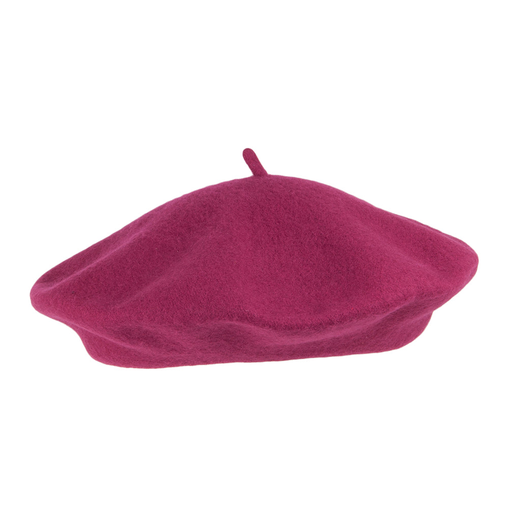 Béret Tendance En Laine framboise