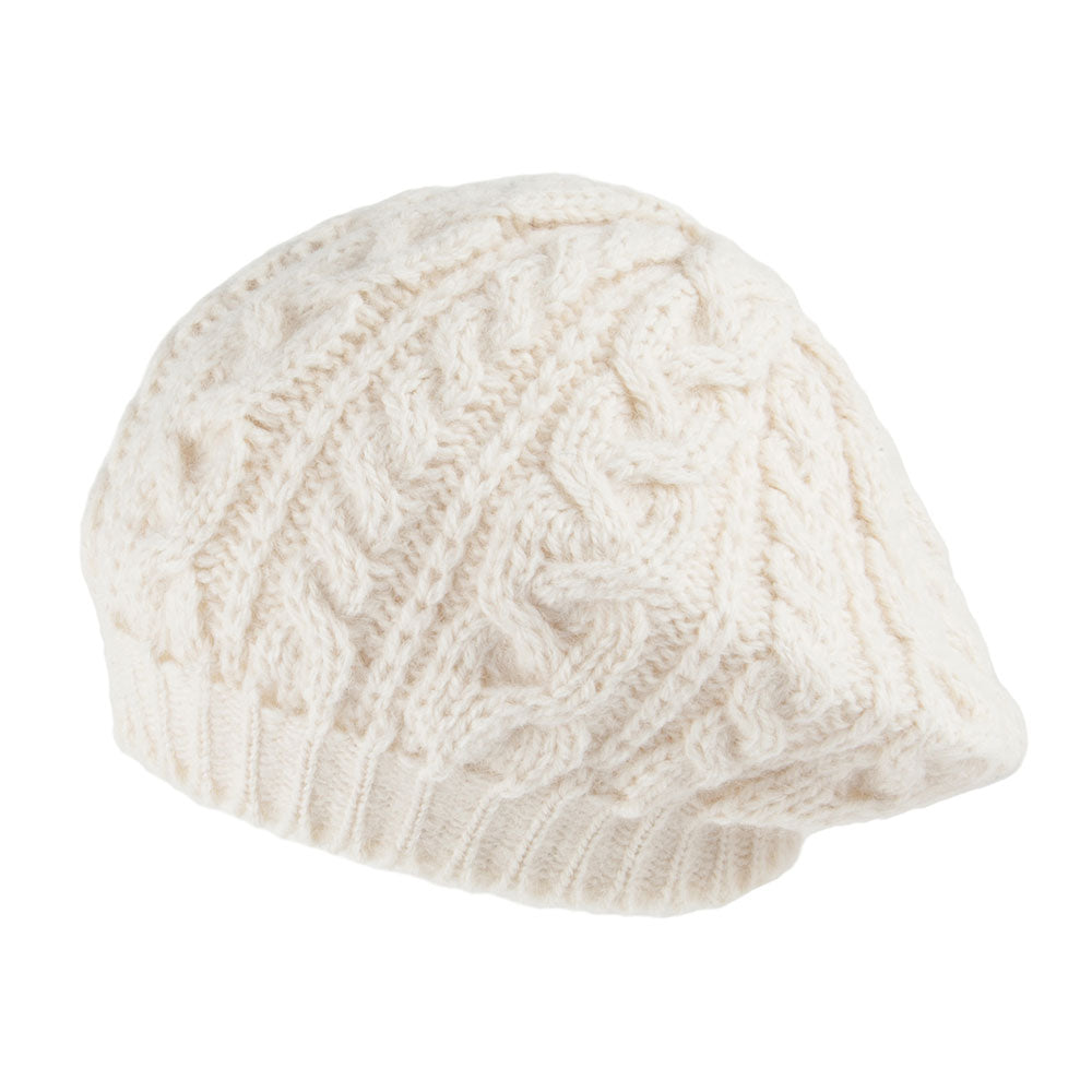 Béret en Alpaga blanc cassé HIGHLAND 2000