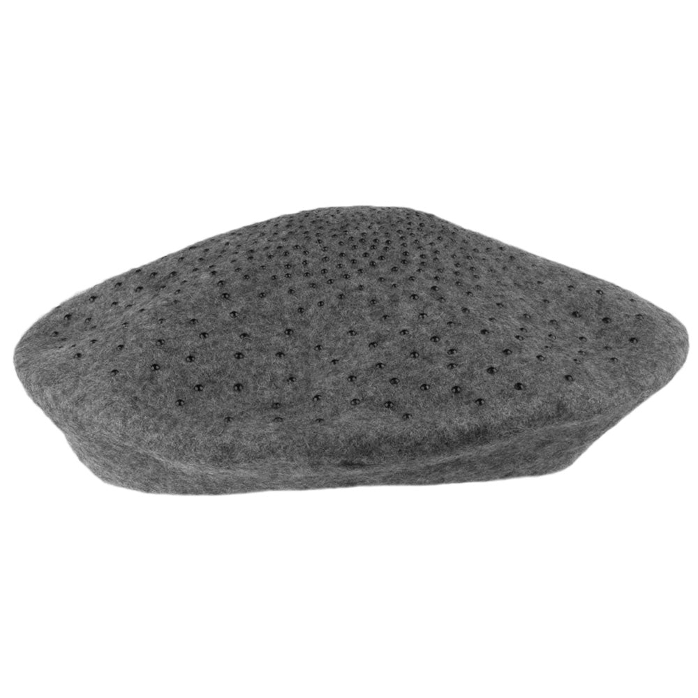 Béret en Laine avec Strass gris foncé WHITELEY