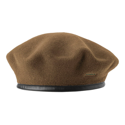 Béret Militaire en Laine Monty camel KANGOL