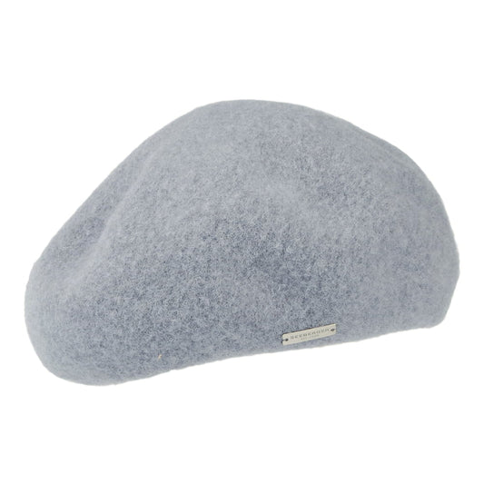 Béret Hiver Structuré en Laine gris fumée SEEBERGER