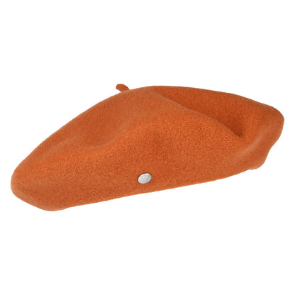 Béret Authentique en Laine Mérinos ocre LAULHÈRE
