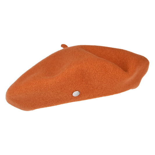 Béret Authentique en Laine Mérinos ocre LAULHÈRE