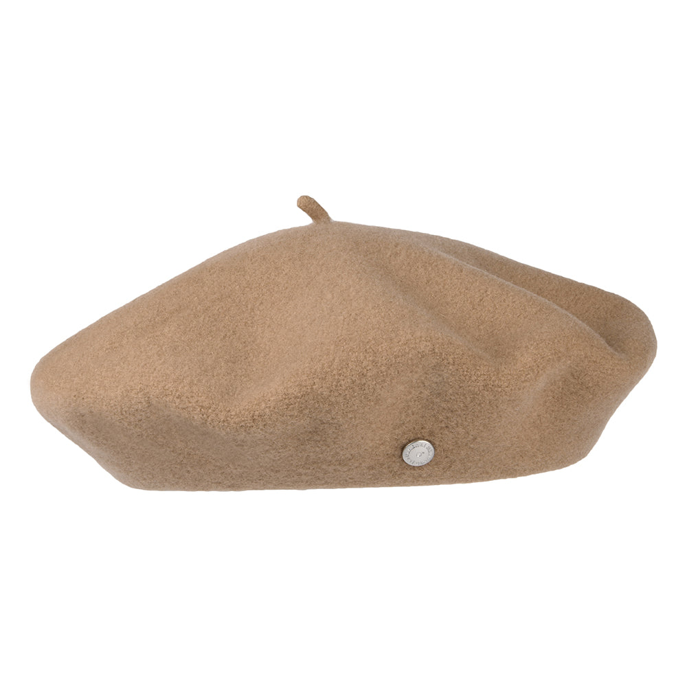 Béret Authentique en Laine Mérinos camel LAULHÈRE