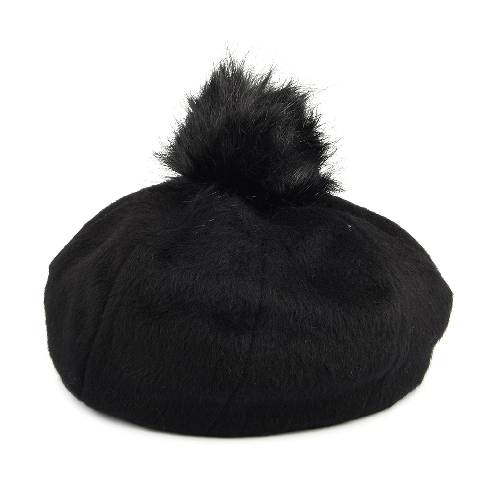Béret Oversize avec Pompon en Fausse Fourrure Natalie noir BRIXTON