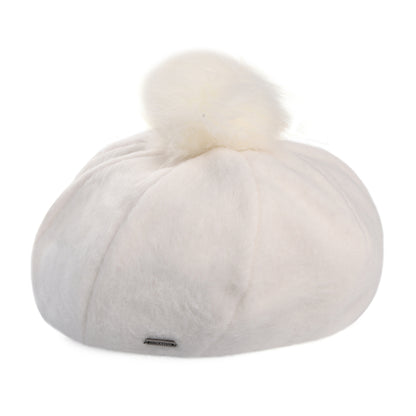 Béret Oversize avec Pompon en Fausse Fourrure Natalie blanc cassé BRIXTON