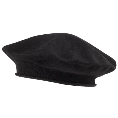 Béret en Coton 29cm de Diamètre noir PARKHURST
