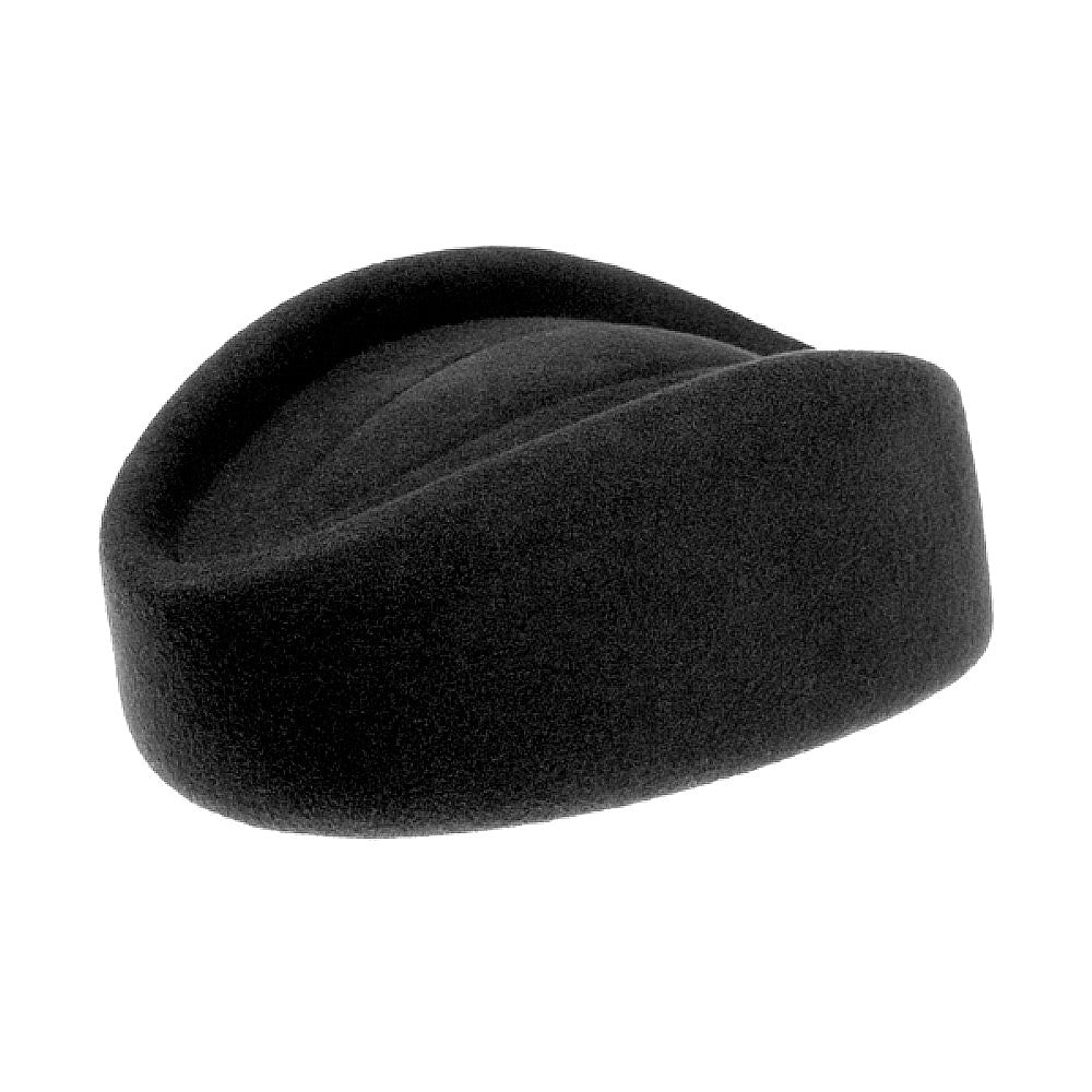 Chapeau Calot Hôtesse de l'Air noir SUR LA TÊTE