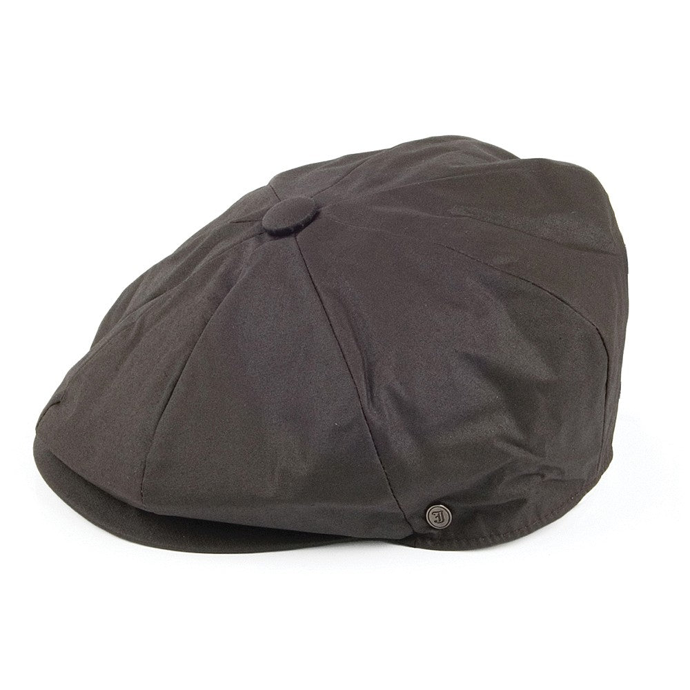 Casquette Gavroche en Toile Cirée Hydrofuge marron JAXON & JAMES