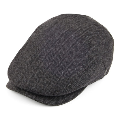 Casquette Plate à Chevrons et Visière Allongée anthracite JAXON & JAMES