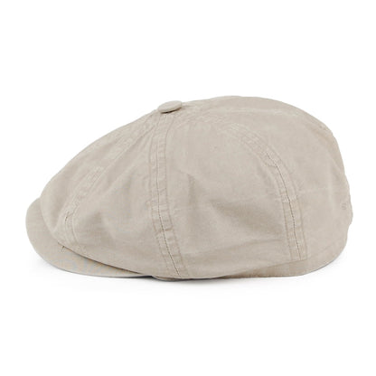 Casquette Gavroche en Coton Bio Délavé Hatteras sable STETSON