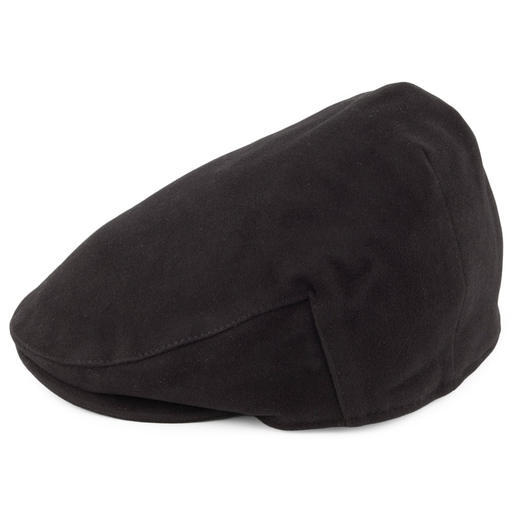 Casquette Plate en Moleskine noir CHRISTYS