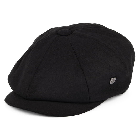 Casquette Gavroche en Melton Alfie noir FAILSWORTH