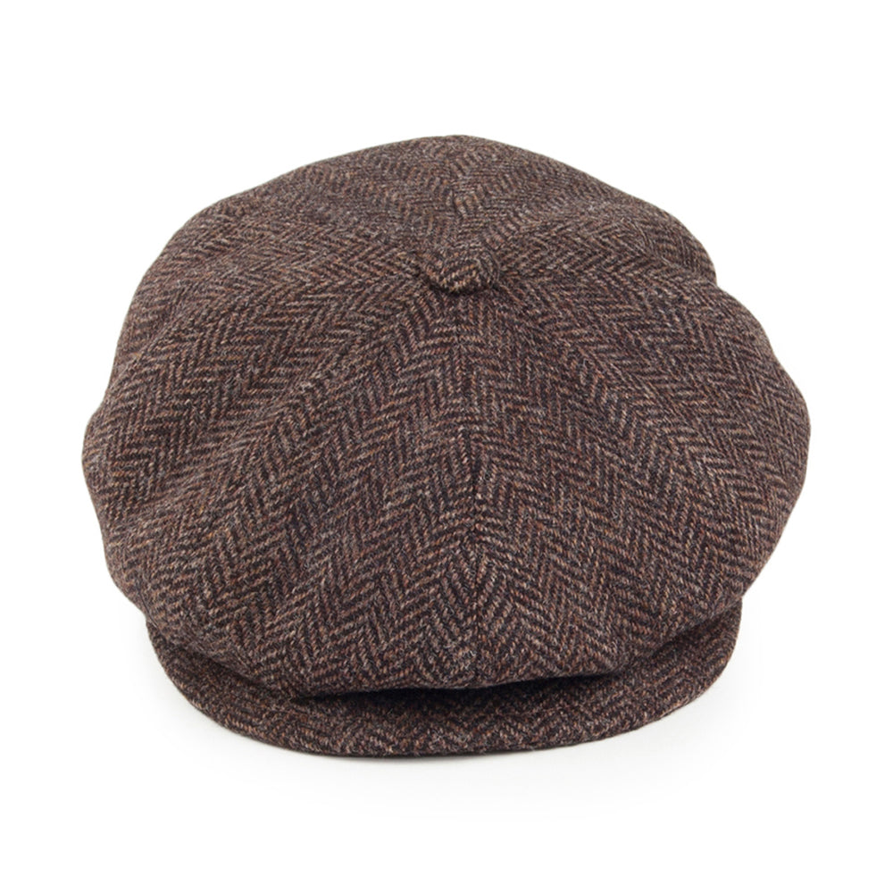 Casquette Gavroche en Laine à Chevrons Galvin marron BAILEY