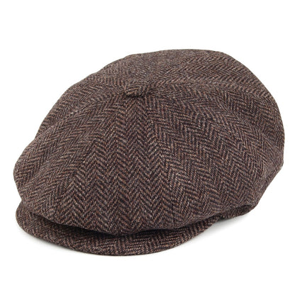 Casquette Gavroche en Laine à Chevrons Galvin marron BAILEY