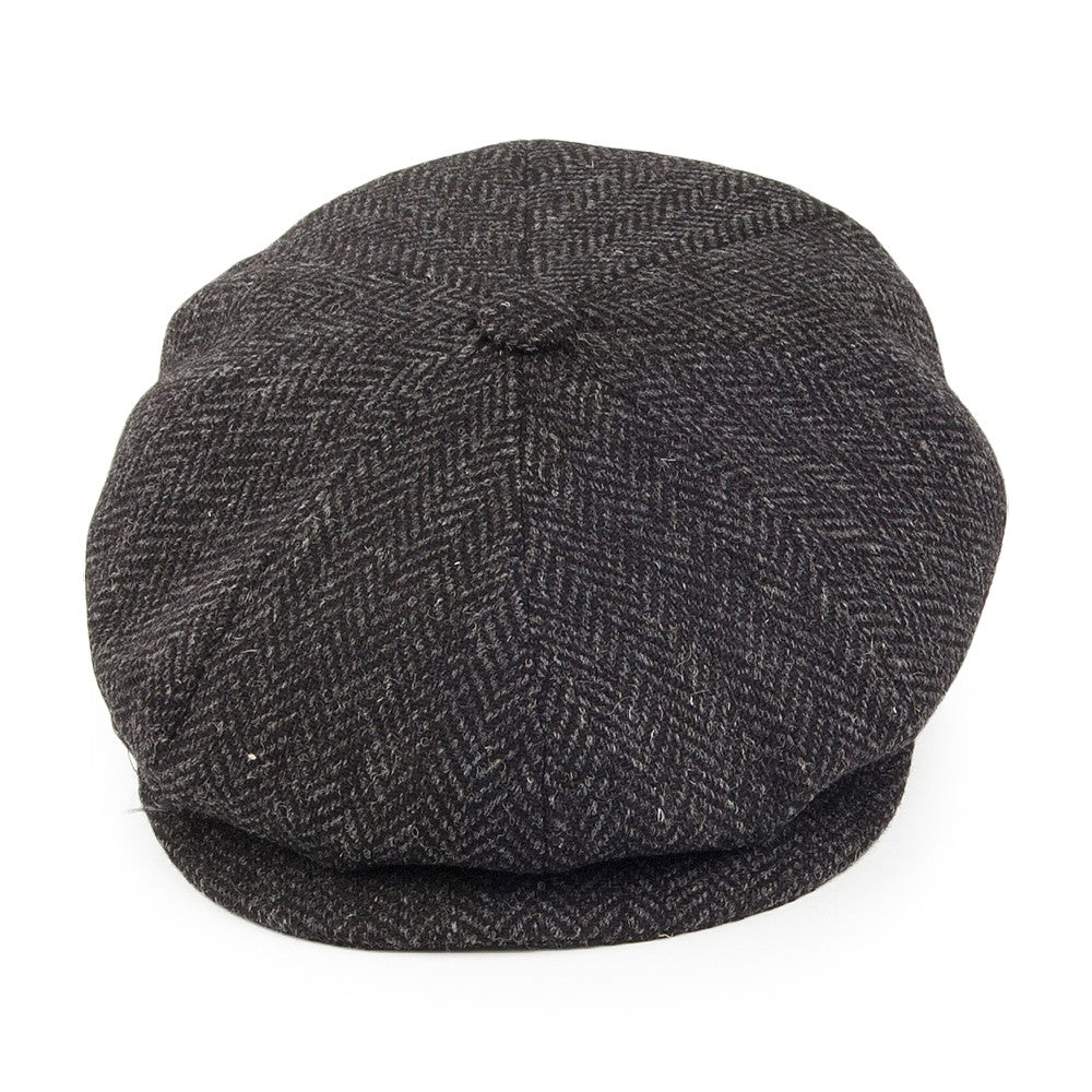 Casquette Gavroche en Laine à Chevrons Galvin noir BAILEY
