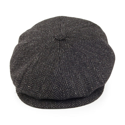 Casquette Gavroche en Laine à Chevrons Galvin noir BAILEY