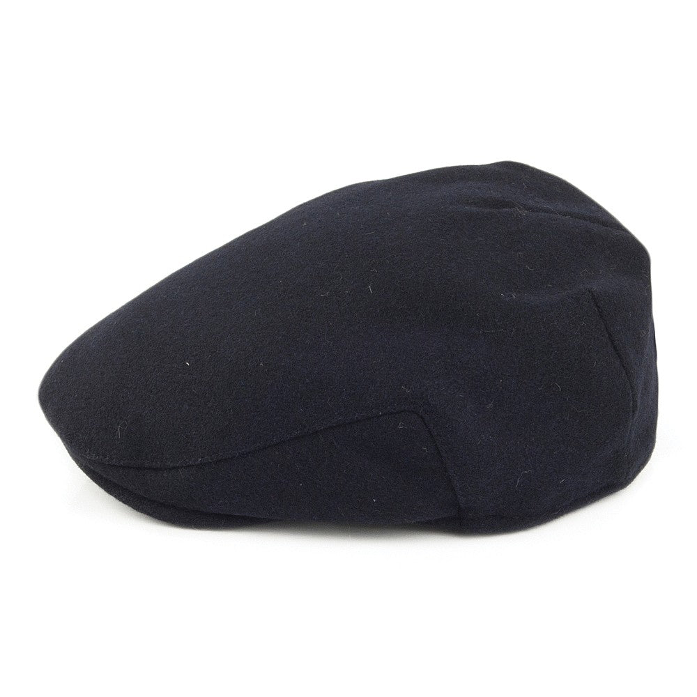 Casquette Plate en Melton bleu marine FAILSWORTH