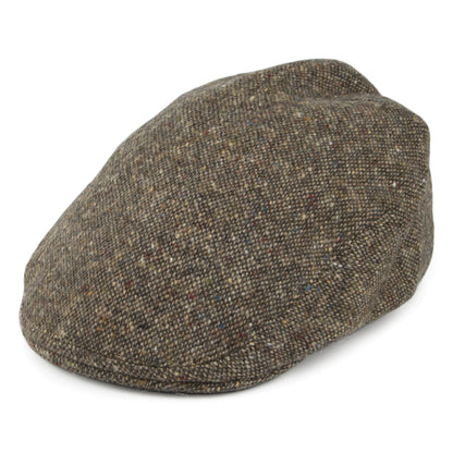 Casquette Plate en Tweed Véritable Hereford marron OLNEY