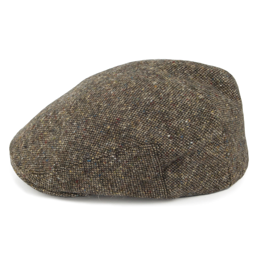 Casquette Plate en Tweed Véritable Hereford marron OLNEY
