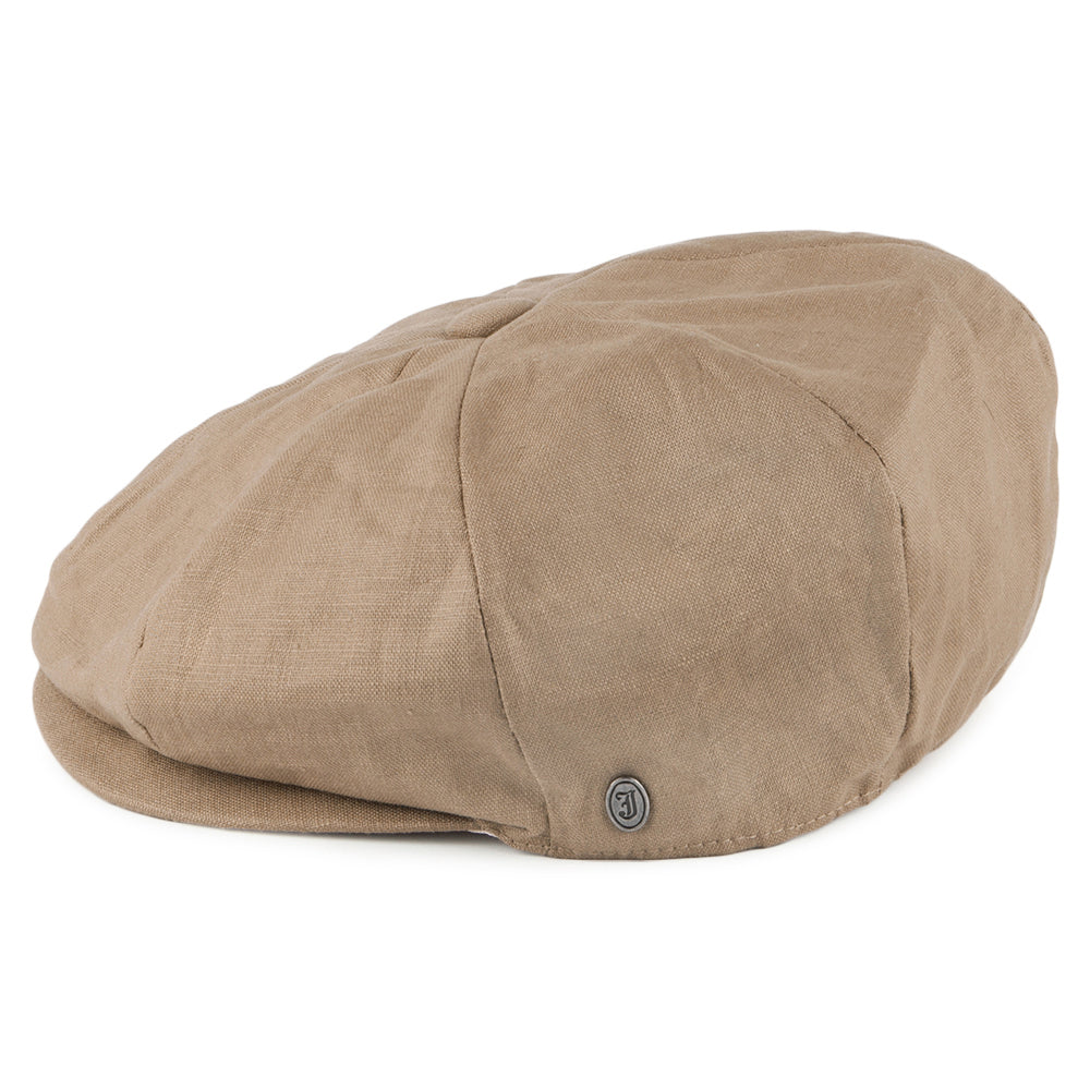 Casquette Gavroche en Lin camel JAXON & JAMES