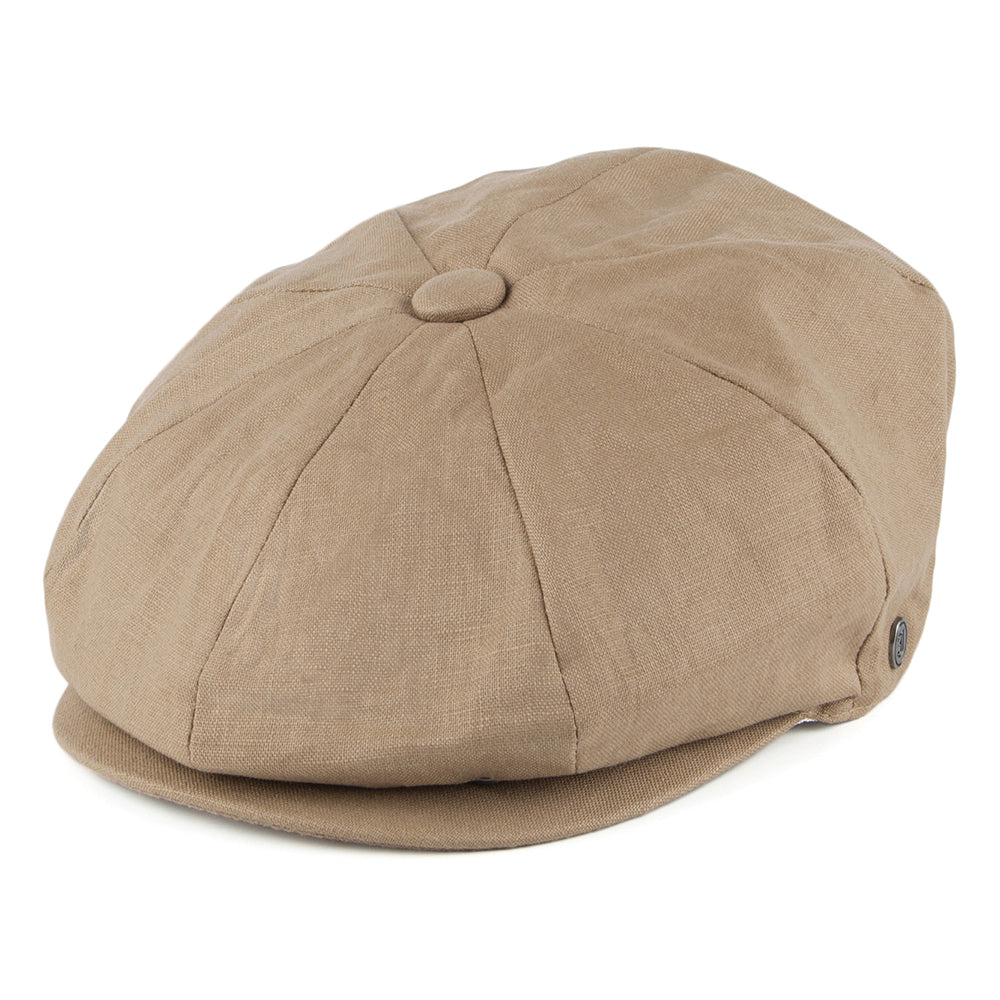 Casquette Gavroche en Lin camel JAXON & JAMES