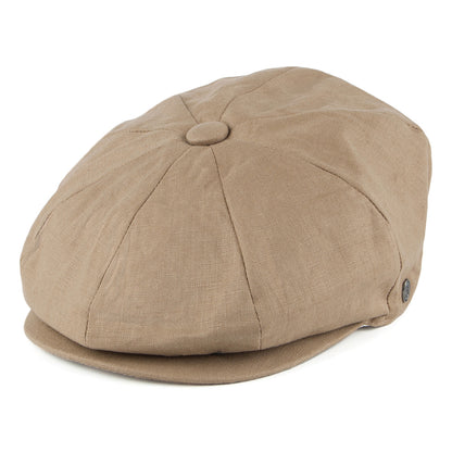 Casquette Gavroche en Lin camel JAXON & JAMES