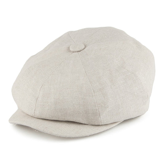 Casquette Gavroche en Lin Alfie naturel FAILSWORTH