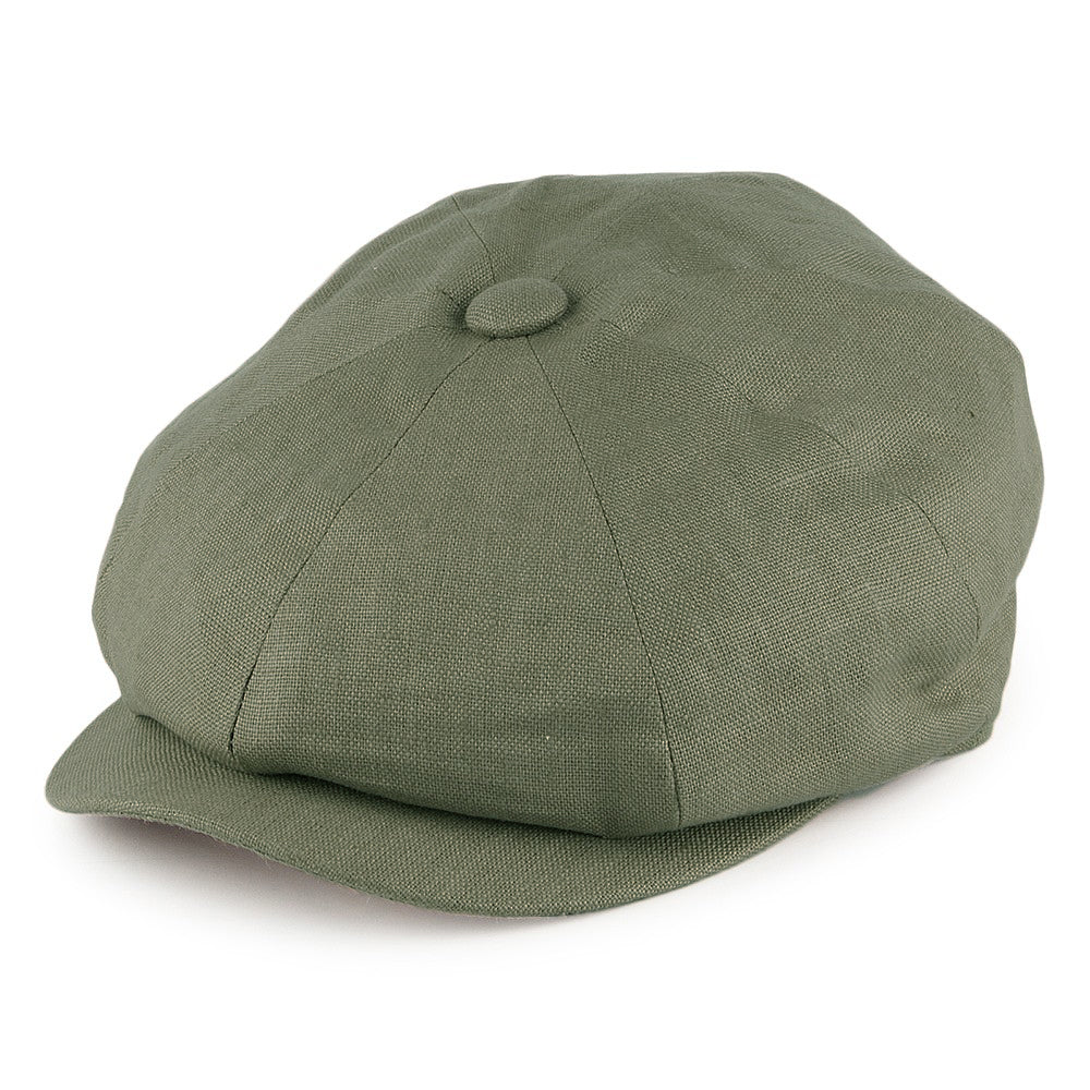 Casquette Gavroche en Lin Alfie khaki FAILSWORTH