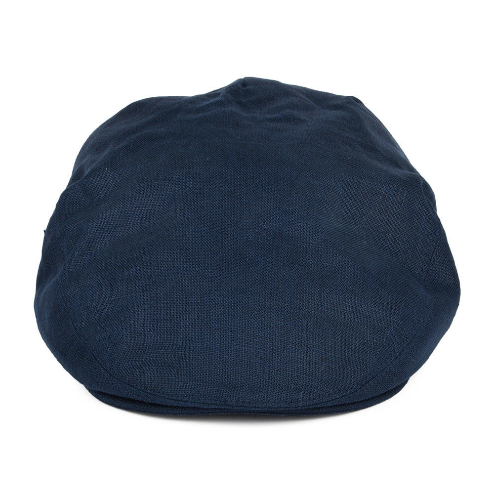 Casquette Plate en Lin Irlandais bleu marine FAILSWORTH