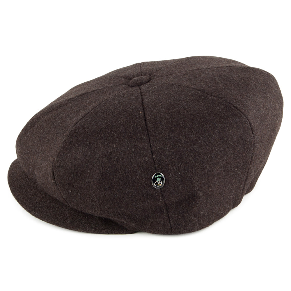 Casquette Gavroche En Laine Loden marron CITY SPORT