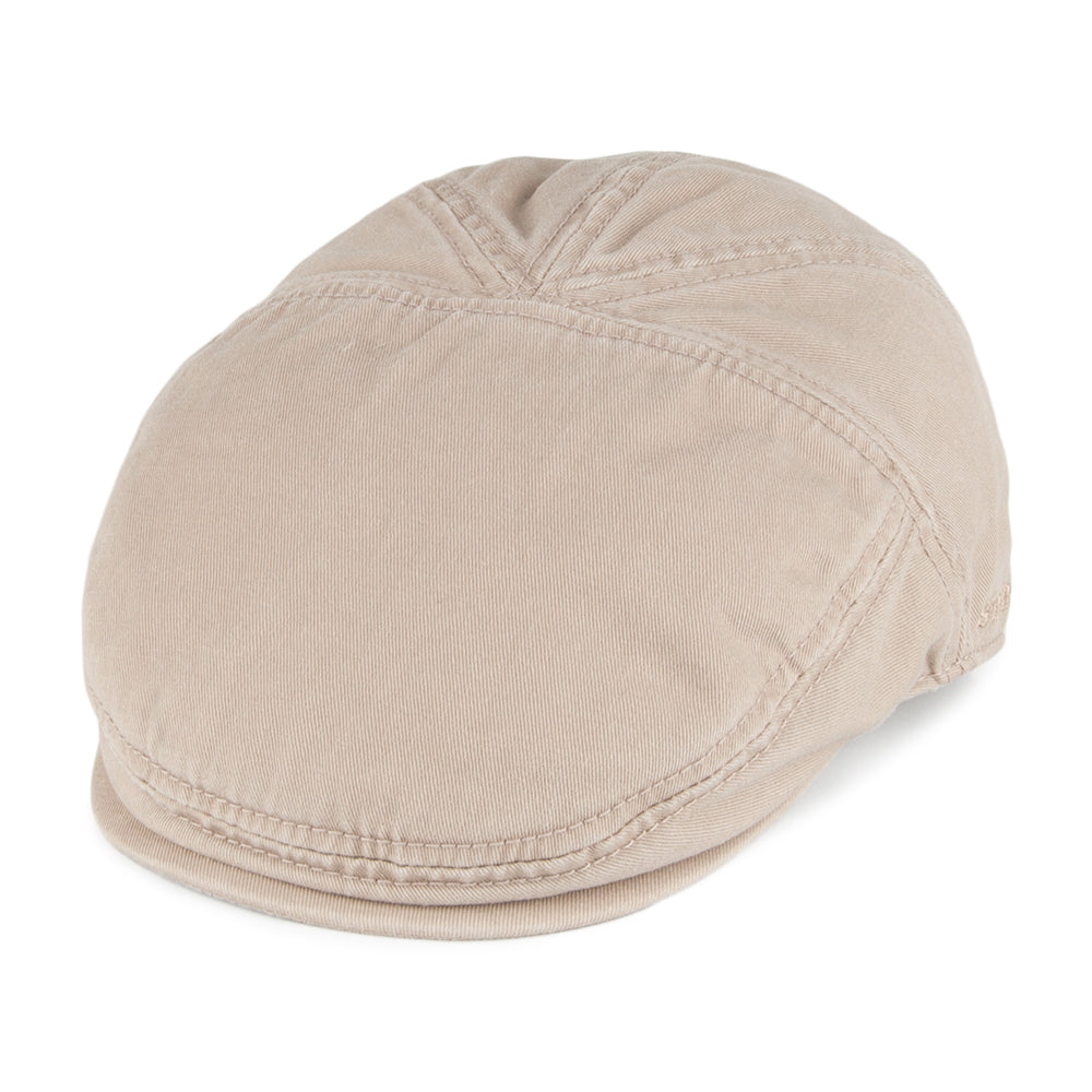 Casquette Plate en Coton Paradise beige sable STETSON
