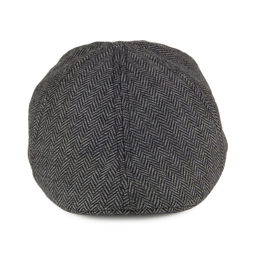 Casquette Plate à étiquette marron à Chevrons Bec-de-Canard Mr. Mitchell noir BARTS