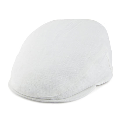 Casquette Plate en Lin Irlandais blanc FAILSWORTH