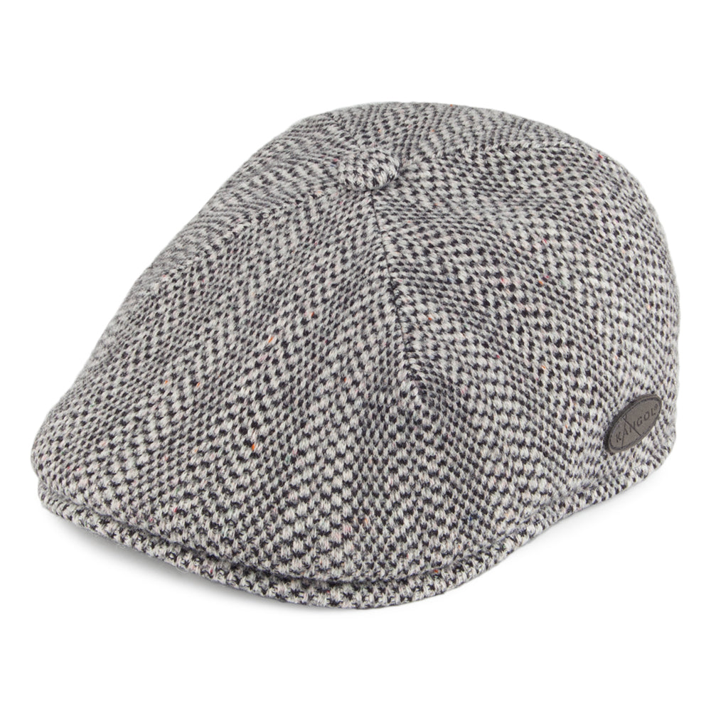 Casquette Plate 507 à Chevrons gris-noir KANGOL