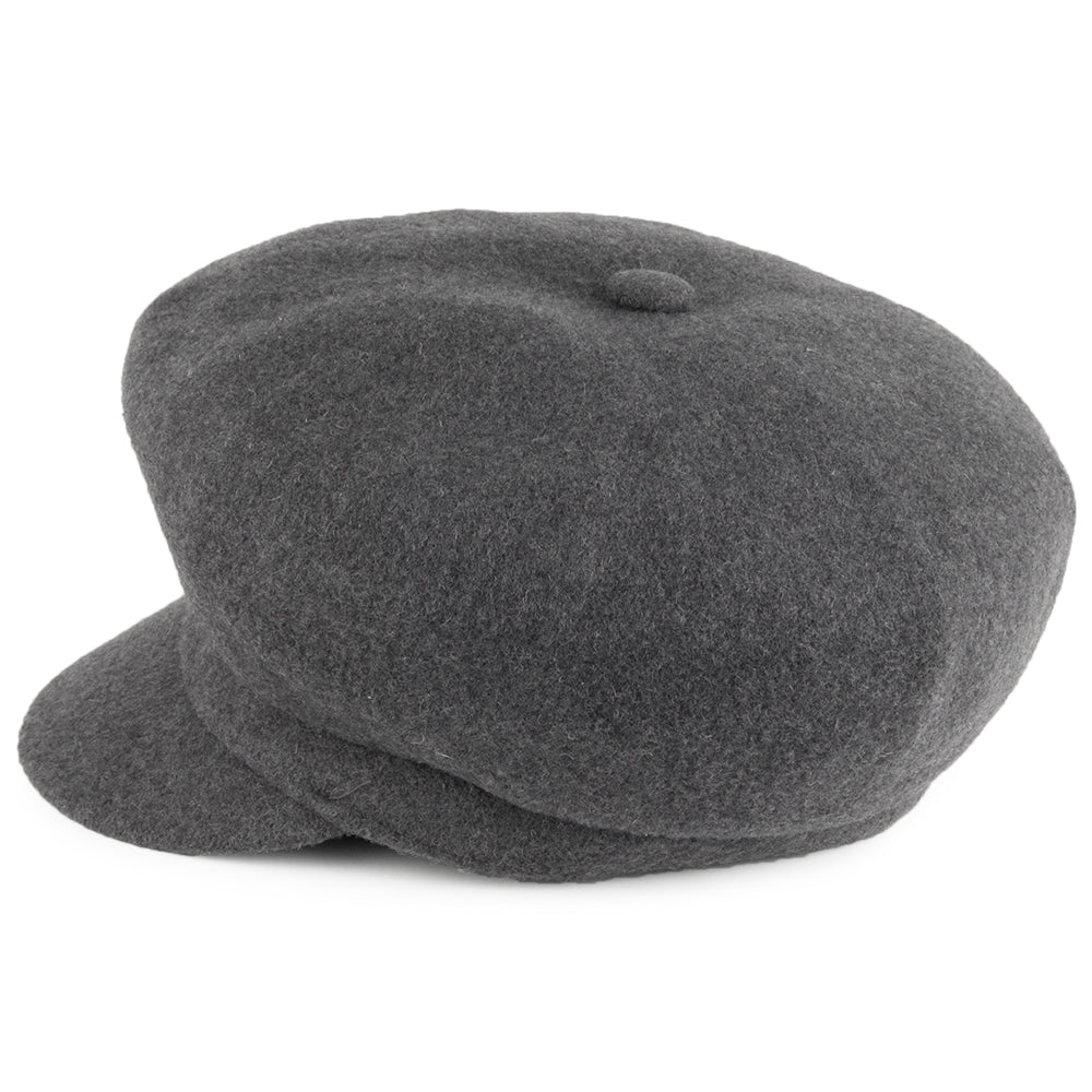 Casquette Gavroche en Laine Spitfire flanelle foncée KANGOL