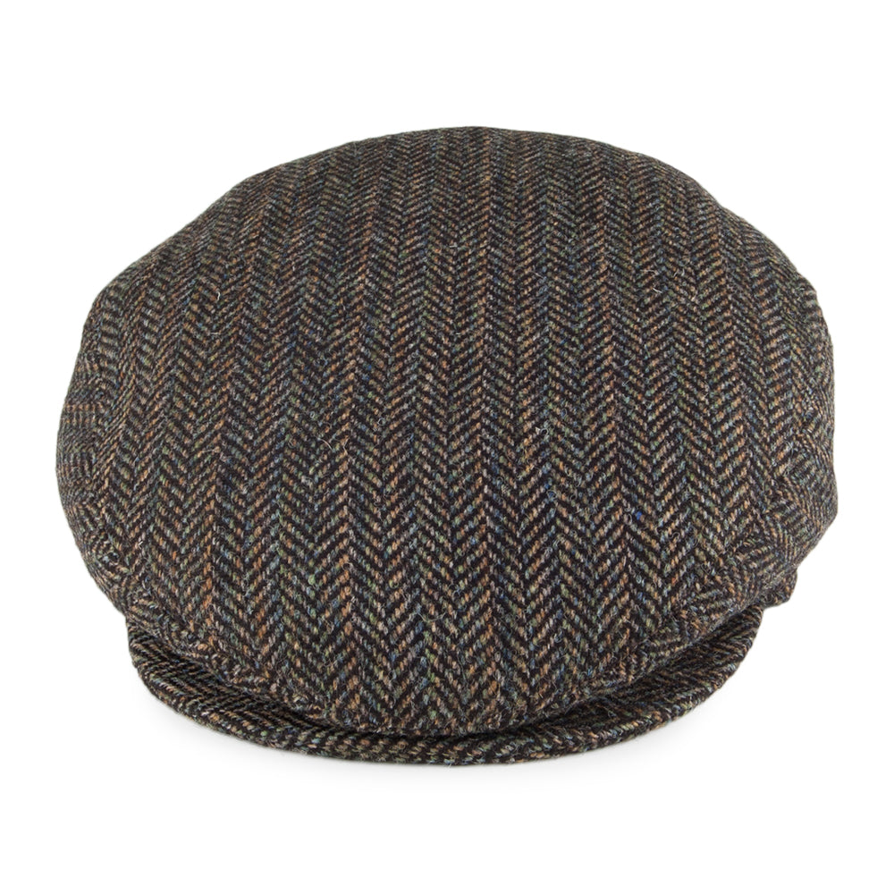 Casquette Plate à Chevrons et Rayures Lord noir mélangé BAILEY