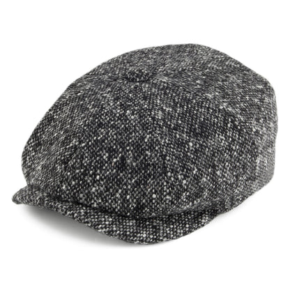 Casquette Gavroche en Tweed du Donegal Hatteras anthracite STETSON